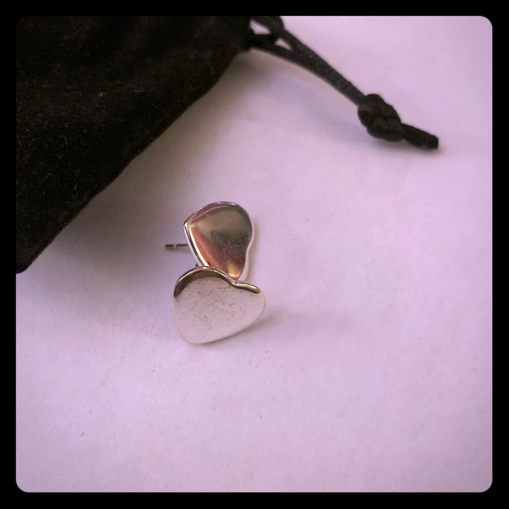 925 silver heart earrings